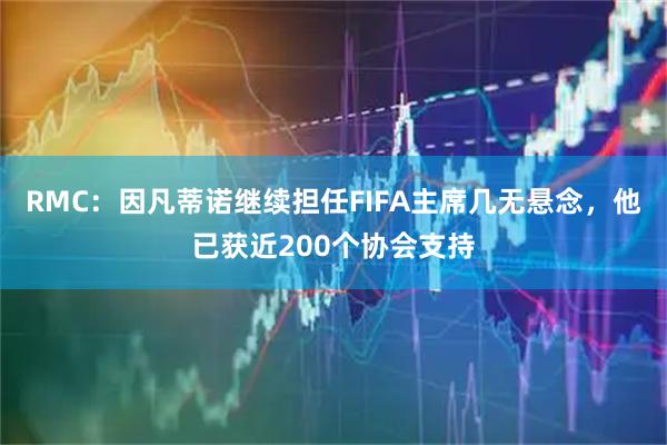 RMC:因凡蒂诺继续担任FIFA主席几无悬念,他已获近200个协会支持