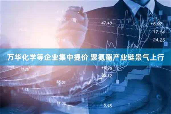 万华化学等企业集中提价 聚氨酯产业链景气上行